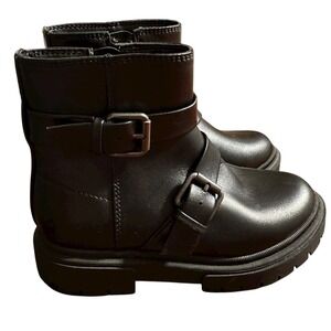 Art class Toddler Kids Black‎ Ankle Boots Buckle Straps Grunge Style Size 13